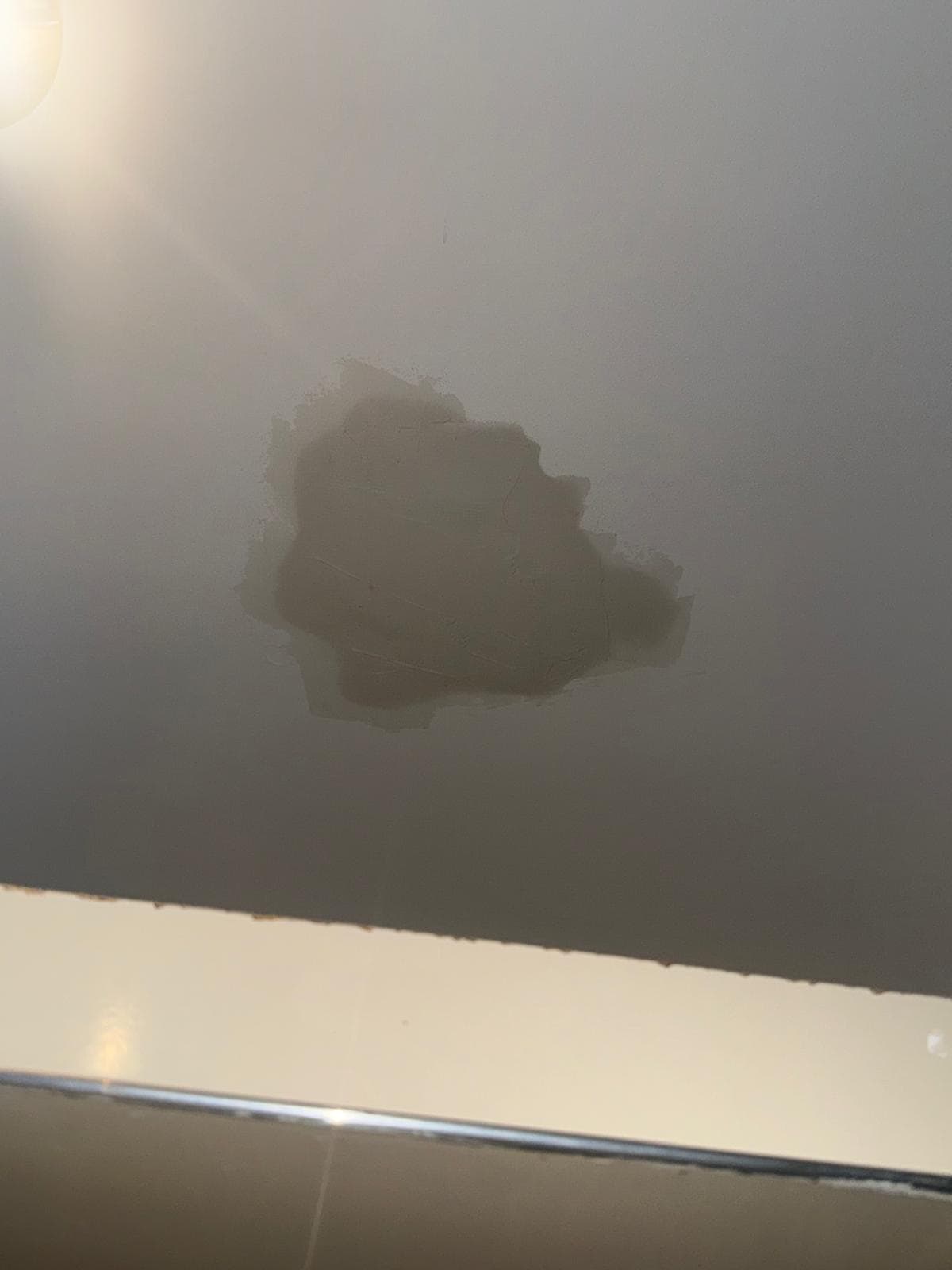 Emergency ceiling repair plastering completed