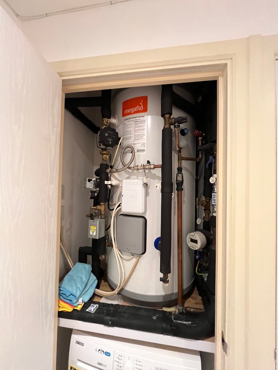 Megaflo unvented hot water cylinder installation