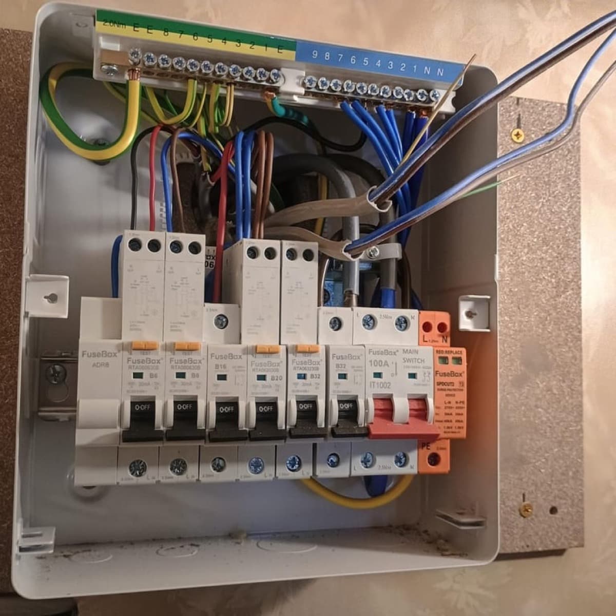 Consumer unit installation by Plan C Property electricians